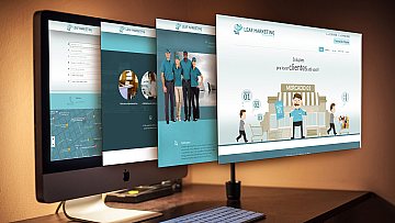 Criação e desenvolvimento de site para Leaf Marketing