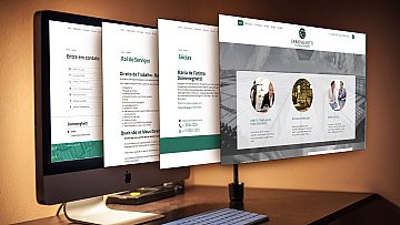 Criação e desenvolvimento de site com CMS para Domeneghetti Advogados