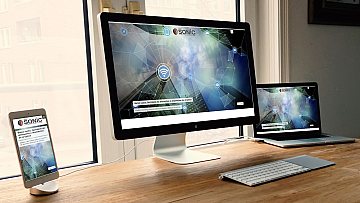 Criação e desenvolvimento de site com CMS para Global Sonic