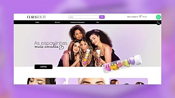 Criação de E-commerce para Clara Beauty com a Plataforma Tray Criação de E-commerce para Clara Beauty com a Plataforma Tray