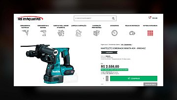 Criação de E-commerce para As Máquinas com a Plataforma Tray Criação de E-commerce para As Máquinas com a Plataforma Tray
