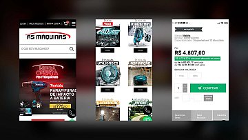 Criação de E-commerce para As Máquinas com a Plataforma Tray Criação de E-commerce para As Máquinas com a Plataforma Tray