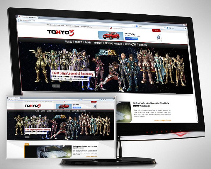 Desenvolvimento de Site para Tokyo 3 - Canal de Animes - ZeroArts - Agência  de Marketing Digital