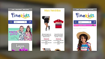 Criação de E-commerce para Finekids com a Plataforma Tray Criação de E-commerce para Finekids com a Plataforma Tray