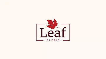 Criação de marca para Leaf Papéis