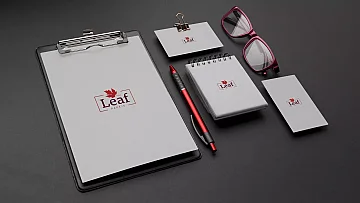 Criação de marca para Leaf Papéis