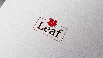 Criação de marca para Leaf Papéis