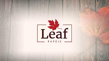 Criação de marca para Leaf Papéis Criação de marca para Leaf Papéis