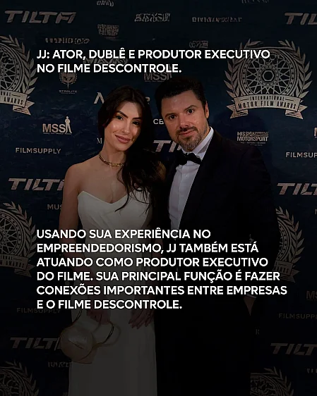 Criação de arte para carrossel de instagram para filme Descontrole- Jonathan Neves