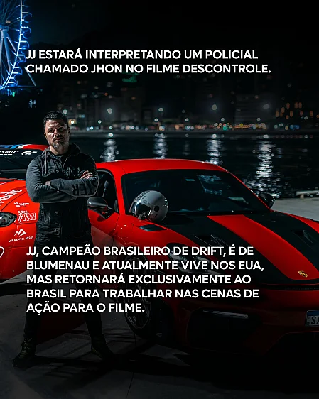 Criação de arte para carrossel de instagram para filme Descontrole- Jonathan Neves