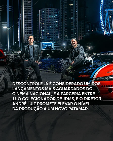 Criação de arte para carrossel de instagram para filme Descontrole- Jonathan Neves